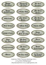 Captions with Various Greetings Set 5