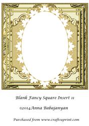 Blank Fancy Square Insert 11