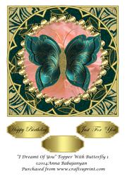 I Dreamt of You Topper with Butterfly 1