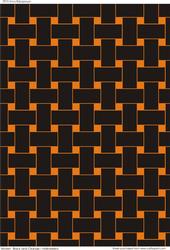 Woven Black and Orange (halloween)