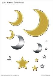 Stars & Moons Embellishments
