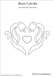 Because I Love You Glass Painting, Digital Stamping