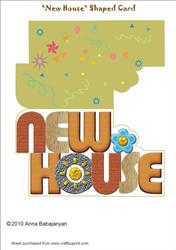 New House Shaped Card