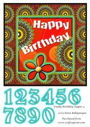 Funky Birthday Topper 4