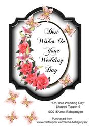 On Your Wedding Day Shaped Topper 9