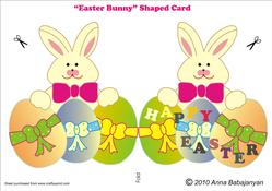 Easter Bunny Shaped Card