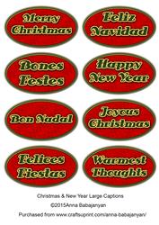 Christmas & New Year Large Captions