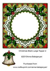 Christmas Blank Large Topper 2