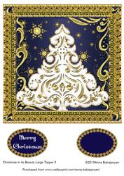 Christmas in Its Beauty Large Topper 5
