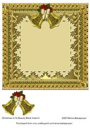 Christmas in Its Beauty Blank Insert 4
