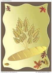 A4 "thanksgiving Bread & Wheat" 4