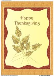 A4 "thanksgiving Wheat" 2