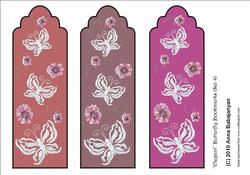 Elegant Butterfly Bookmarks (set 4)