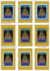 Shiny Christmas Trees Atcs