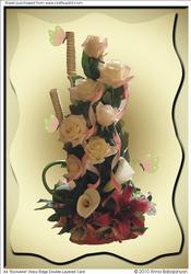 A4 "exclusive" Wavy Edge Double Layered Card