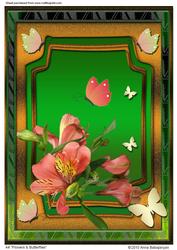 A4 "flowers & Butterflies"