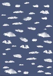 Clouds (navy Blue)