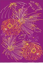Fireworks on Purple