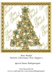 Bon Nadal Artistic Christmas Tree Topper 1