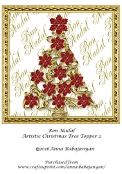 Bon Nadal Artistic Christmas Tree Topper 2