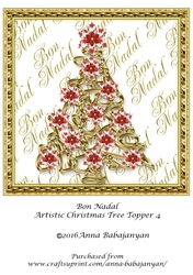 Bon Nadal Artistic Christmas Tree Topper 4