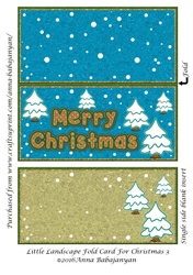 Little Landscape Fold Card For Christmas 3