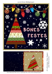 Its Christmas Time Topper and Mini Card 2
