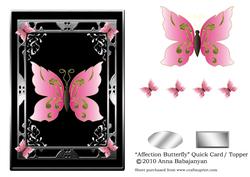 Affection Butterfly Quick Card/topper