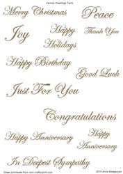 Various Greetings Texts