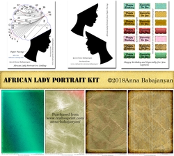 African Lady Portrait Kit