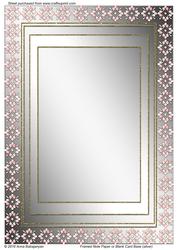 Framed Note Paper or Blank Card Base (silver)