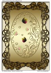 A4 "butterfly Wishes" Various Occasions Card