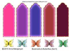 Bookmarks & Butterflies (set 5)