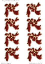 Bow Embellishments (dark Red)
