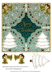 Beautiful Large Christmas Card Front 1