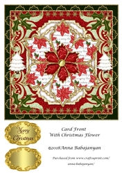 Card Front With Christmas Flower