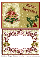 Christmas Topper & Blank Insert 3