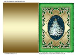 Fluffy Christmas Cut & Fold Quick Christmas Card (8)
