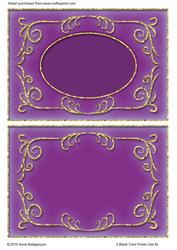 2 Blank Card Fronts (set 6)