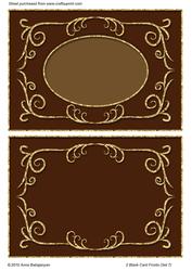 2 Blank Card Fronts (set 7)