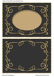 2 Blank Card Fronts (set 10)