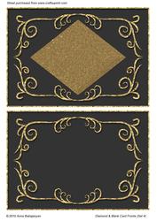 Diamond & Blank Card Fronts (set 4)