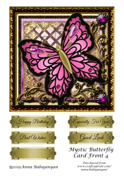 Mystic Butterfly Card Front 4