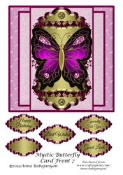 Mystic Butterfly Card Front 7