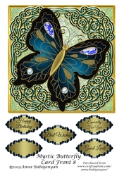 Mystic Butterfly Card Front 8