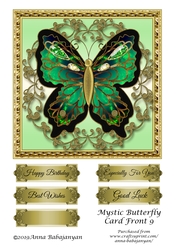 Mystic Butterfly Card Front 9