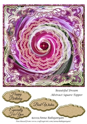 Beautiful Dream Abstract Square Topper