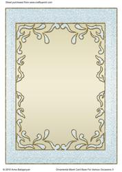 Ornamental Blank Card Base for Various Occasions 3