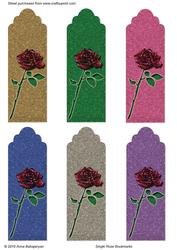 Single Rose Bookmarks