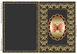 Elegant Butterfly Frame Card